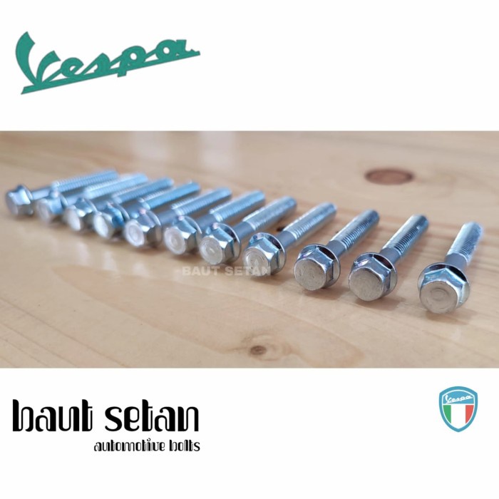 Jual Baut Set Cvt Vespa Matic 2v Baut Full Set Cvt Vespa Matic Original