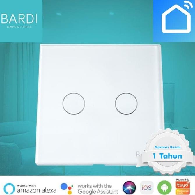 Jual SAKLAR PINTAR BARDI SAKLAR 2 SONOF WIFI WALL TOUCH SMART SWITCH