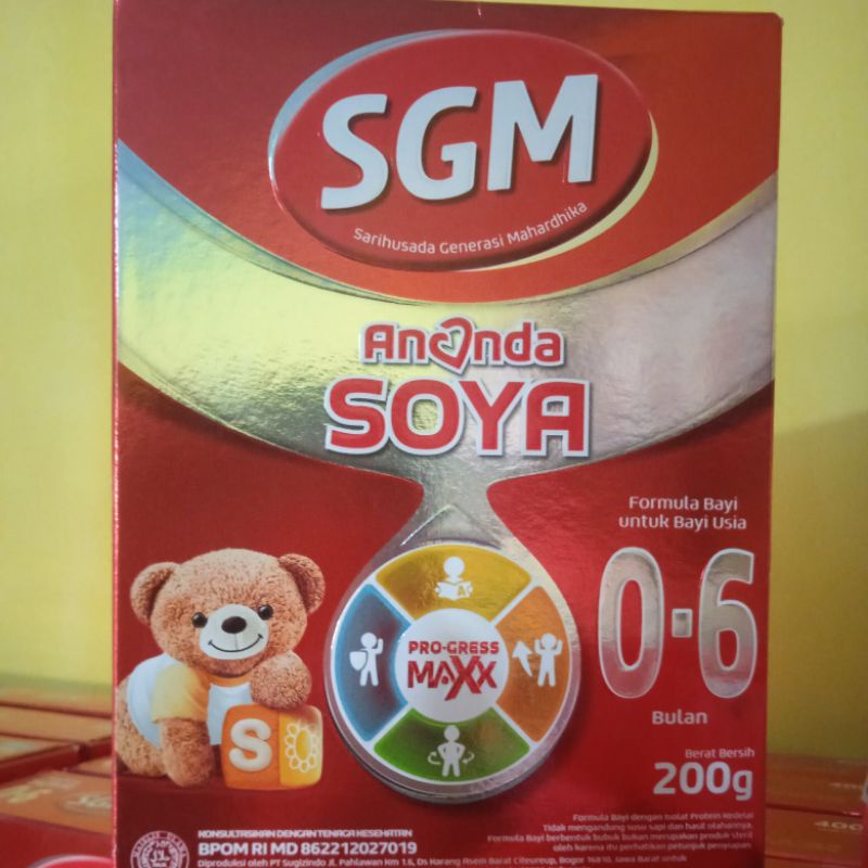 Jual Susu Formula Sgm Ananda Soya Bulan G Shopee Indonesia