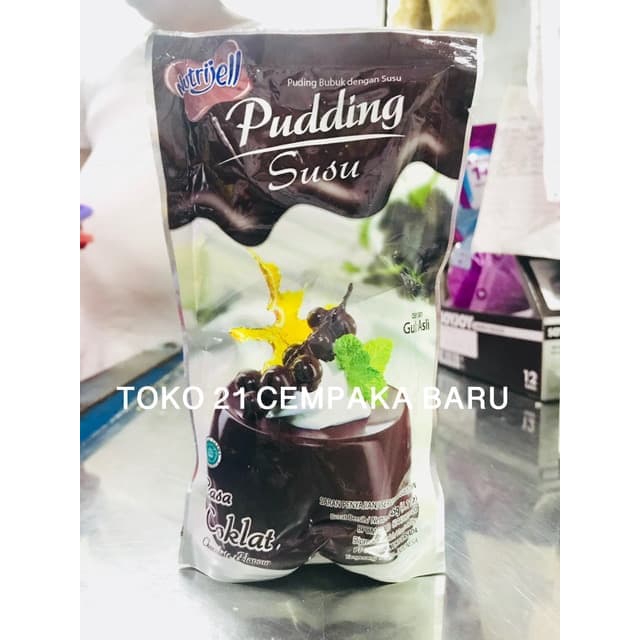 Jual Nutrijell Pudding Susu Rasa Coklat Biasa Pcs Agar Agar