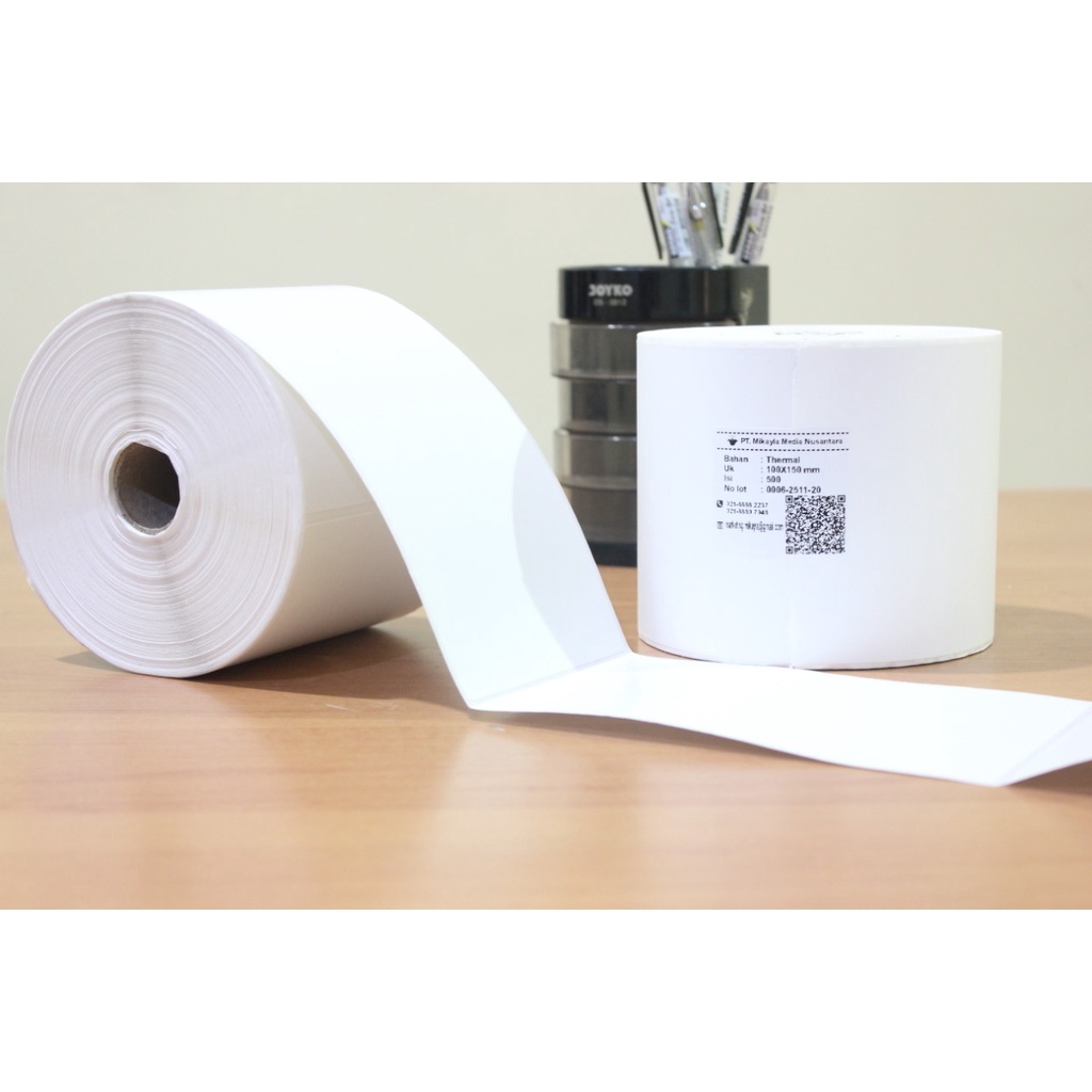 Jual Kertas Thermal Thermal Label Kertas Barcode 100 X 150 ISI 500