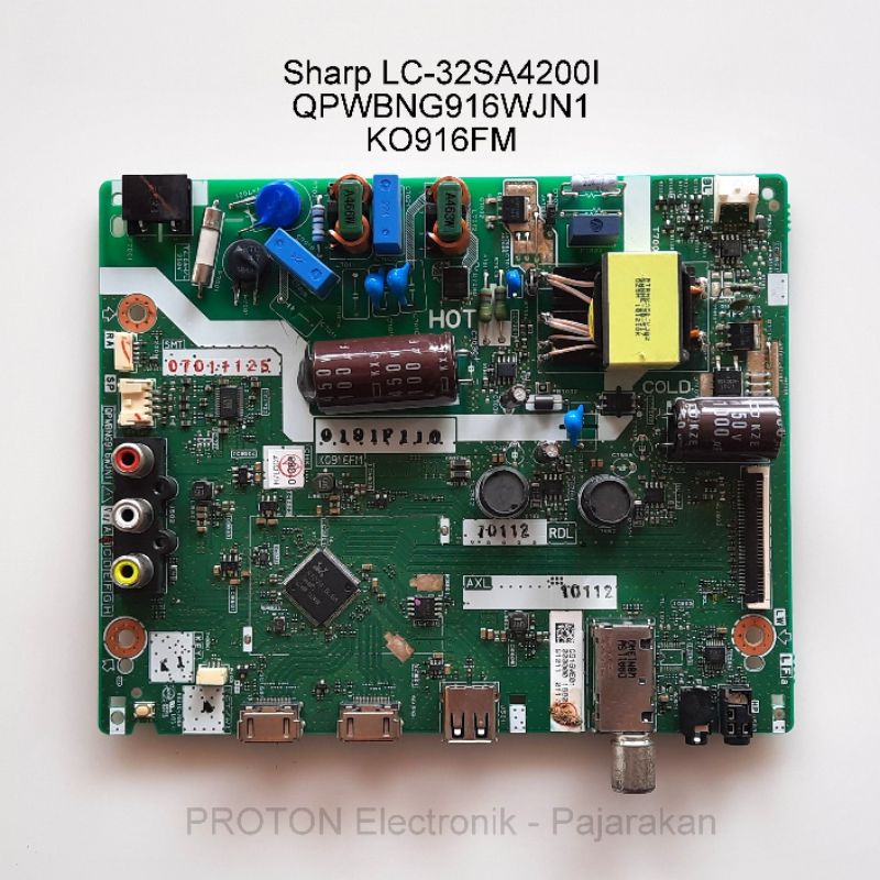 Jual Mainboard LED TV Sharp LC 32SA4200I 32SA4200I 32SA42001 32SA4200X