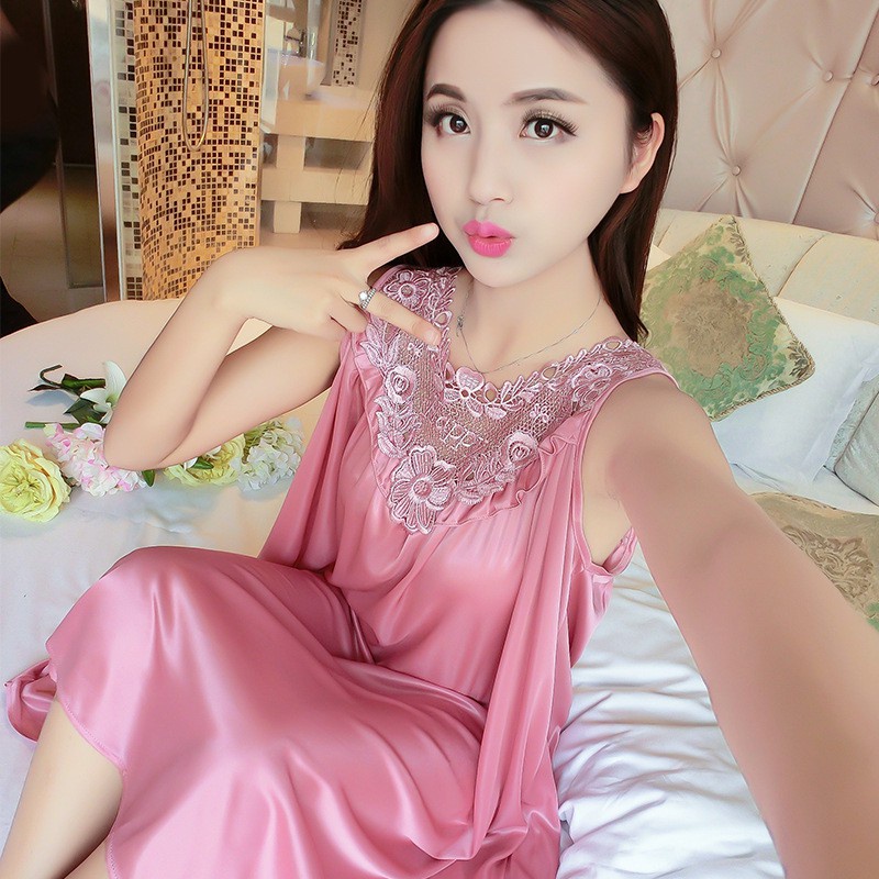 Jual Pinky Baju Tidur Pakaian Wanita Lingerie Dress Wanita Bahan Sutra