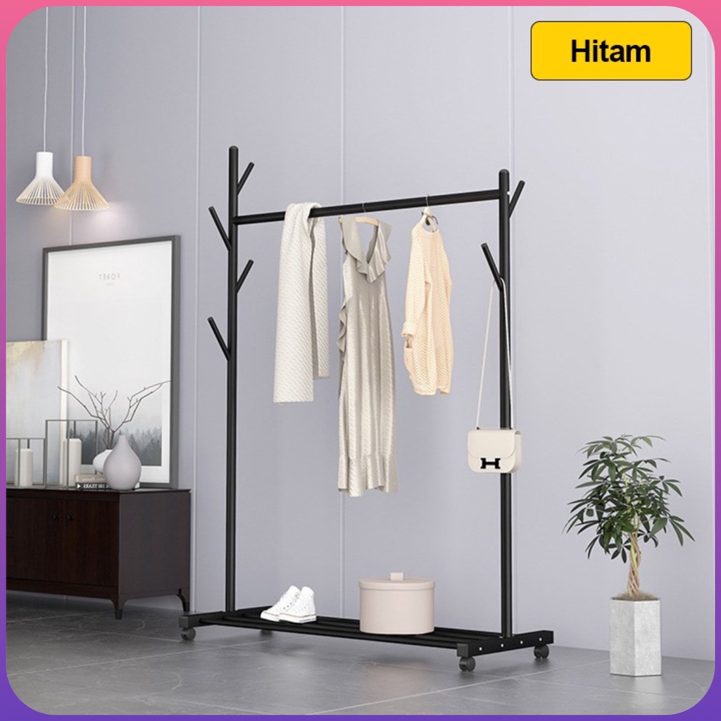 Jual Stand Hanger Terbaru Gantungan Baju Single Gantungan Berdiri