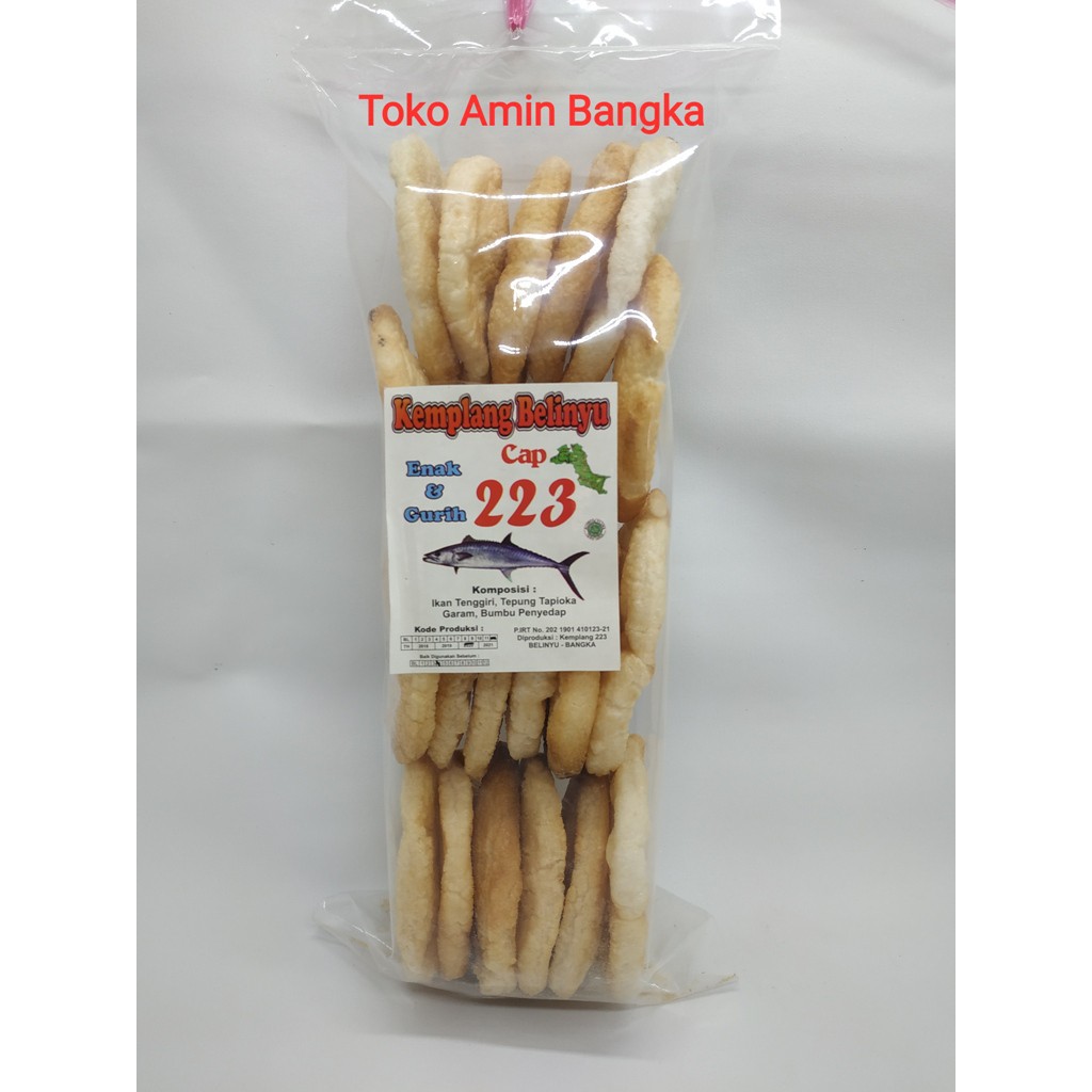 Jual KERUPUK KEMPELANG PANGGANG KHAS BELINYU BANGKA CAP 223 BESAR