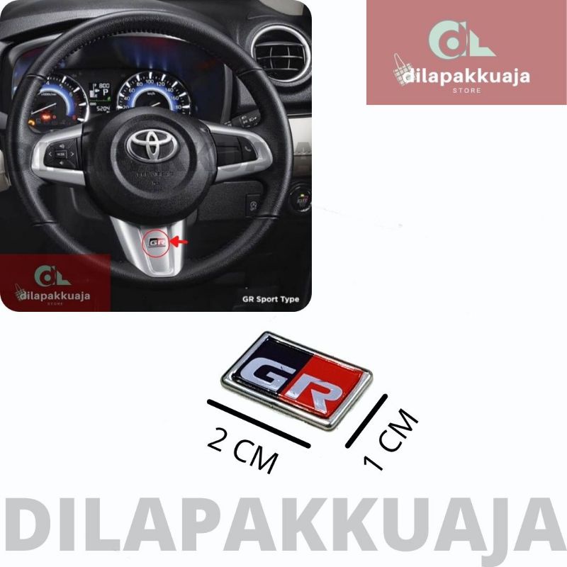 Jual Sticker Gr Stir Stiker Logo Setir Gr Sport Toyota Rush Agya Raize