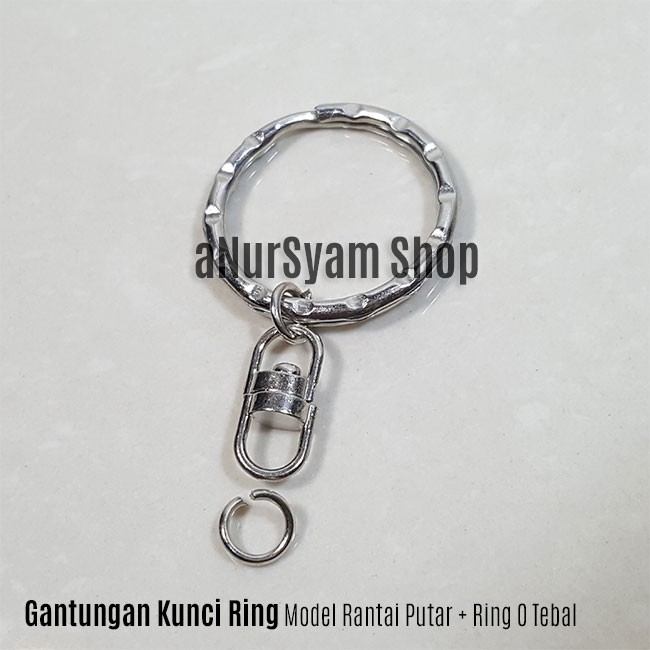 Jual Gantungan Kunci Ring Model Rantai Putar Ring O Tebal Shopee