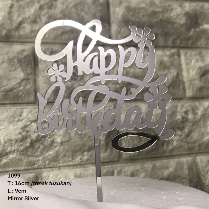 Jual Cake Topper Happy Birthday Bday Ultah Toper Dekorasi Kue Ulang