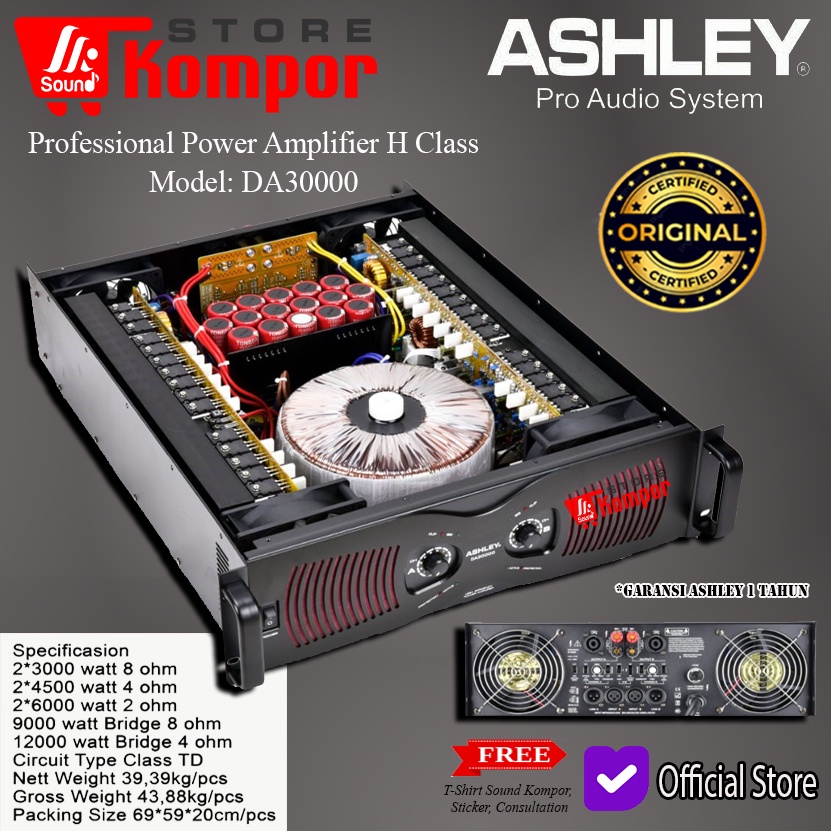 Jual Power Amplifier Ashley Da Da Class Td Shopee Indonesia