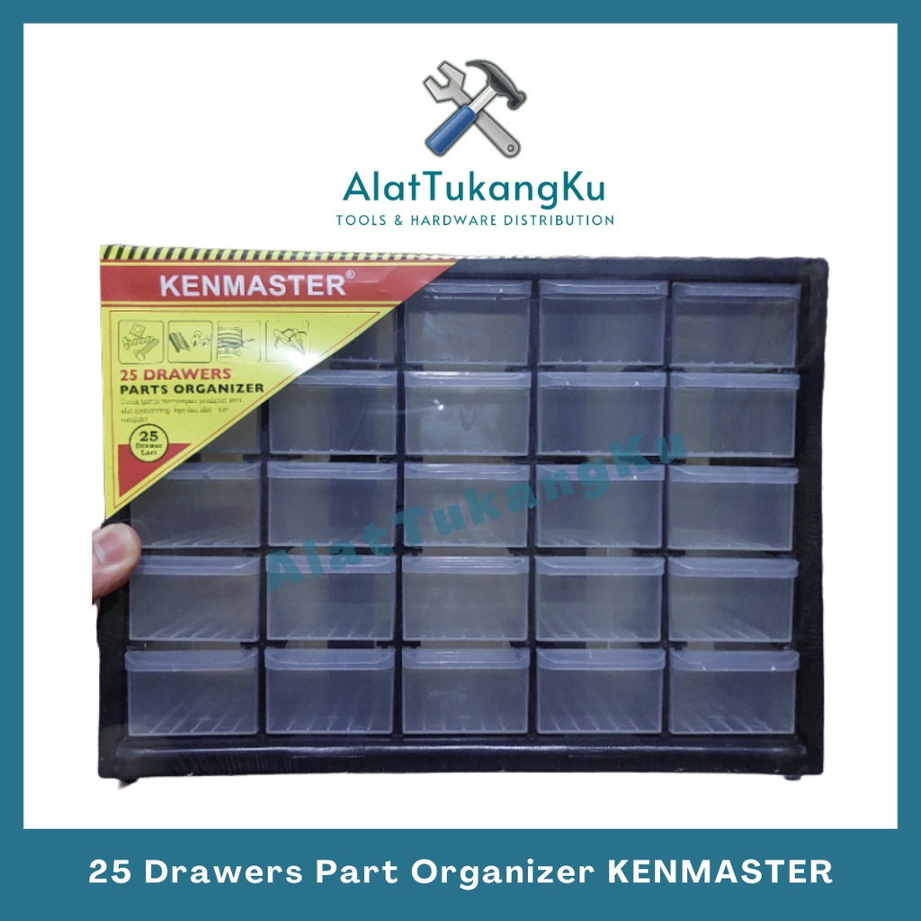 Jual Rak Susun Komponen Rak Kotak Drawer Slot Kenmaster