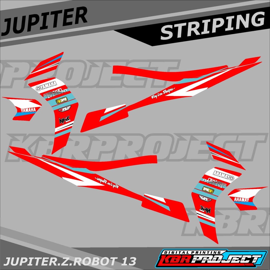 Jual COD Stiker JUPITER Z ROBOT Striping JUPITER Z ROBOT Motor YAMAHA