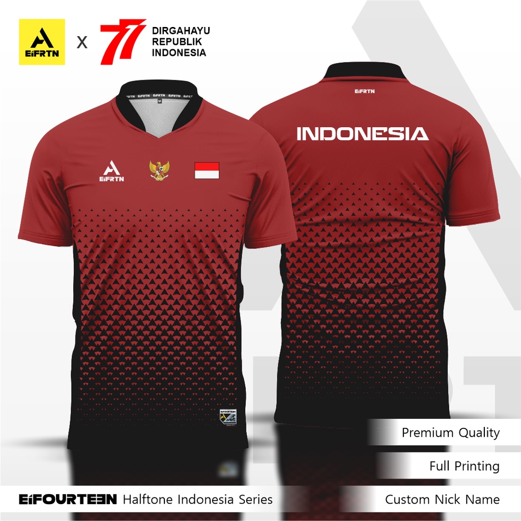 Jual EiFRTN Baju Kaos Jersey Timnas Bulu Tangkis Badminton Tim