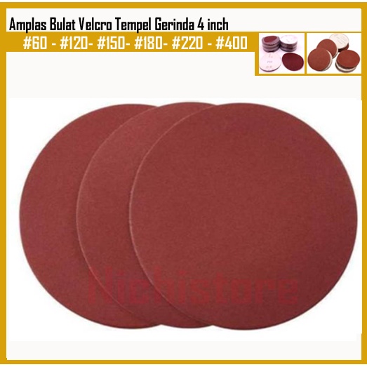 Jual Amplas Bulat Velcro Tempel Gerinda Inch Shopee Indonesia