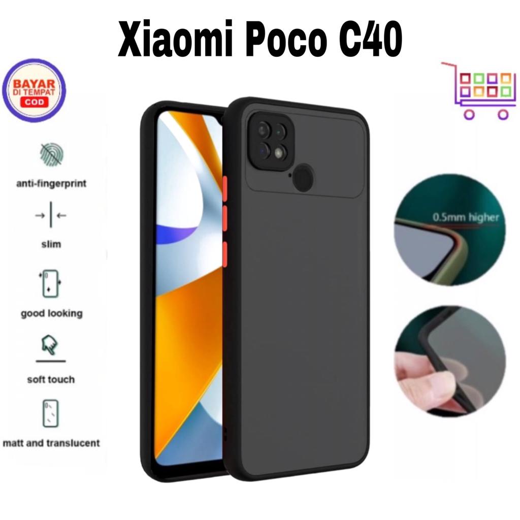 Jual Soft Case Poco C40 My Choice Aero Color Button Matte Frame Camera