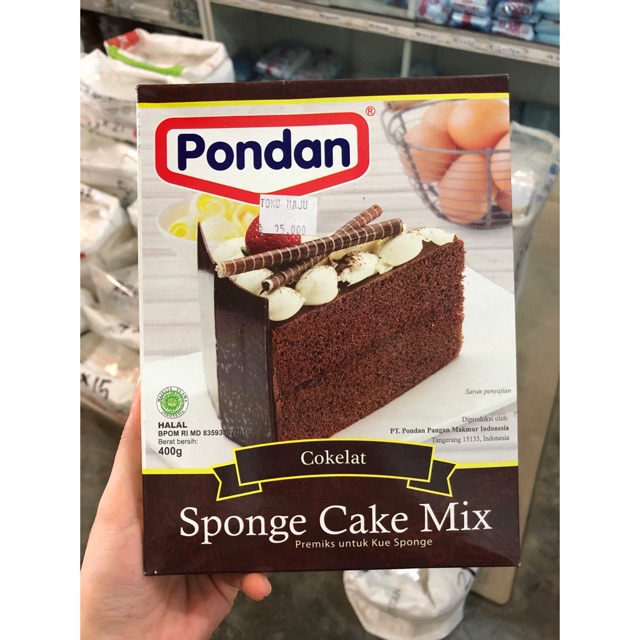 Jual Pondan Sponge Cake Mix Chiffon Rasa Coklat 400gr Shopee Indonesia