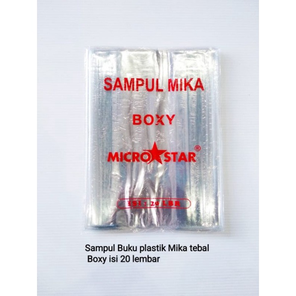 Jual Sampul Buku Plastik Mika Microstar Boxy Isi Lembar Shopee