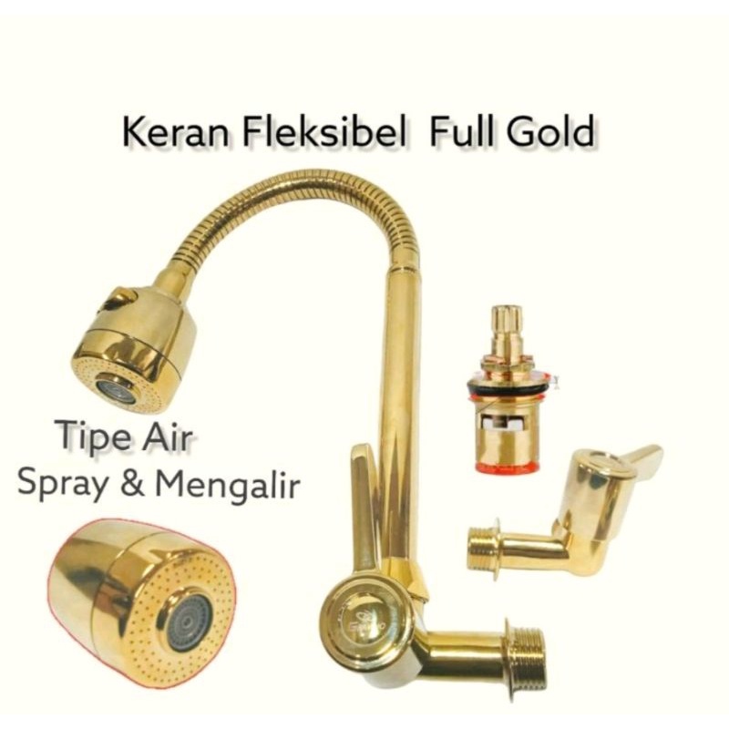 Jual Keran Dapur Fleksibel Kran Cuci Piring Flexibel Keran Tembok Angsa