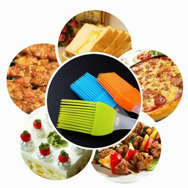 Jual Kuas Roti Kue Barbeque Silikon Brush Cake Adonan Oles Mentega