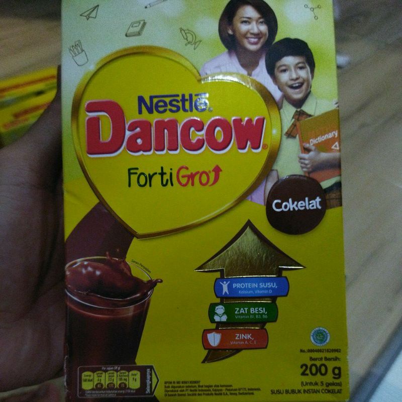 Jual Susu Nestle Dancow Fortigro 200gram Cokelat Instant Full Cream