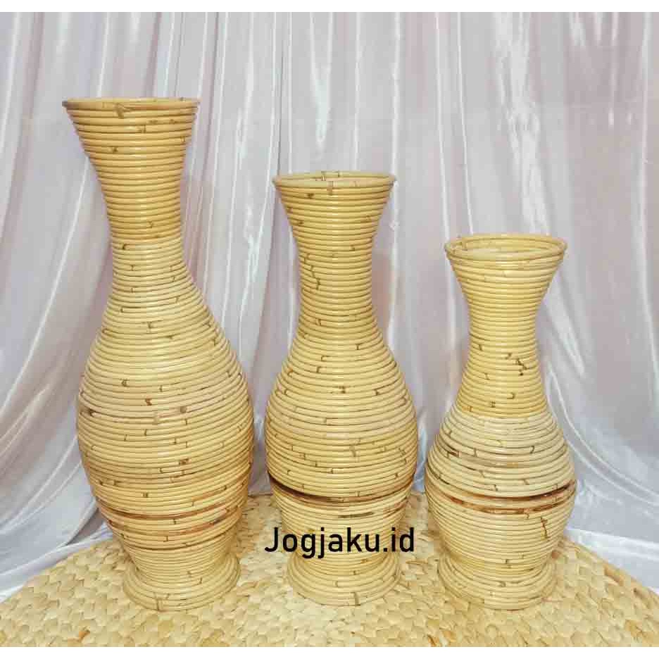 Jual Vas Guci Rotan Vas Rotan Vas Bunga Shopee Indonesia