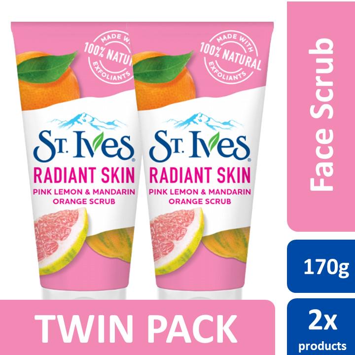 Jual St Ives Radiant Skin Pink Lemon Mandarin Orange Scrub Gr