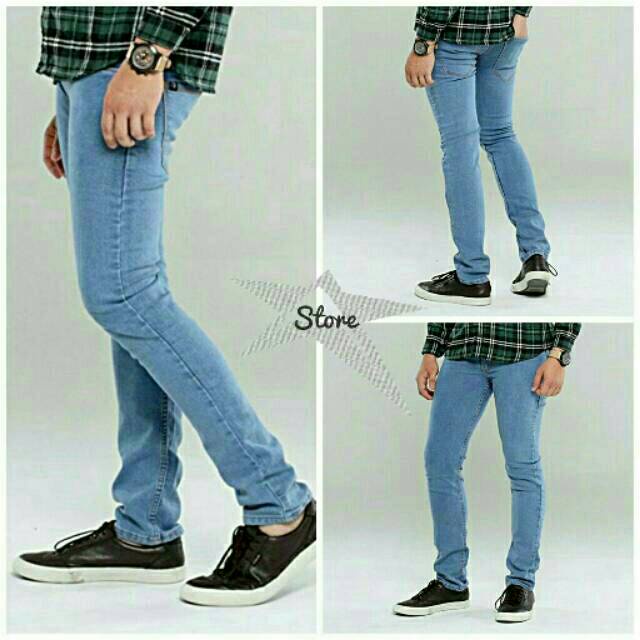 Jual Celana Jeans Putih Jeans Hitam Jeans Abu Grey Biru Langit Bioblitz