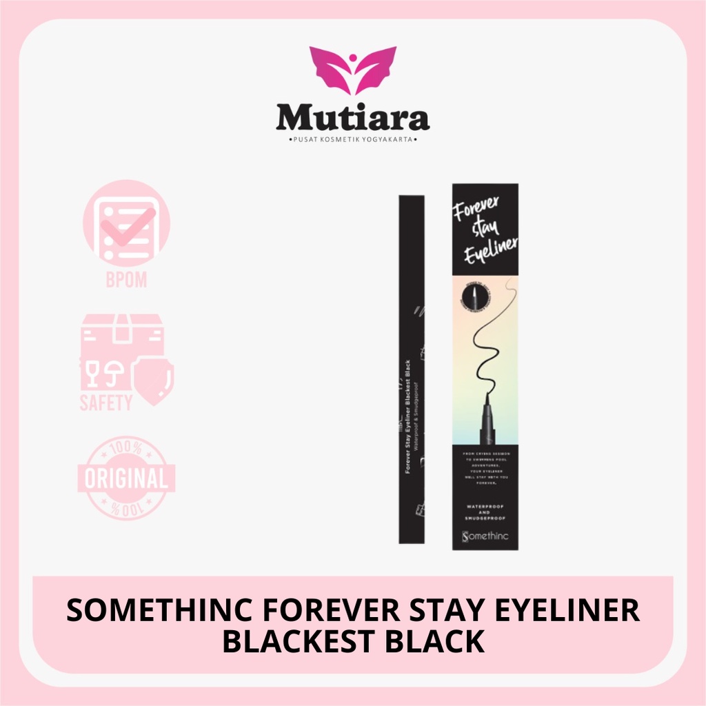 Jual Somethinc Forever Stay Eyeliner Blackest Black Shopee Indonesia