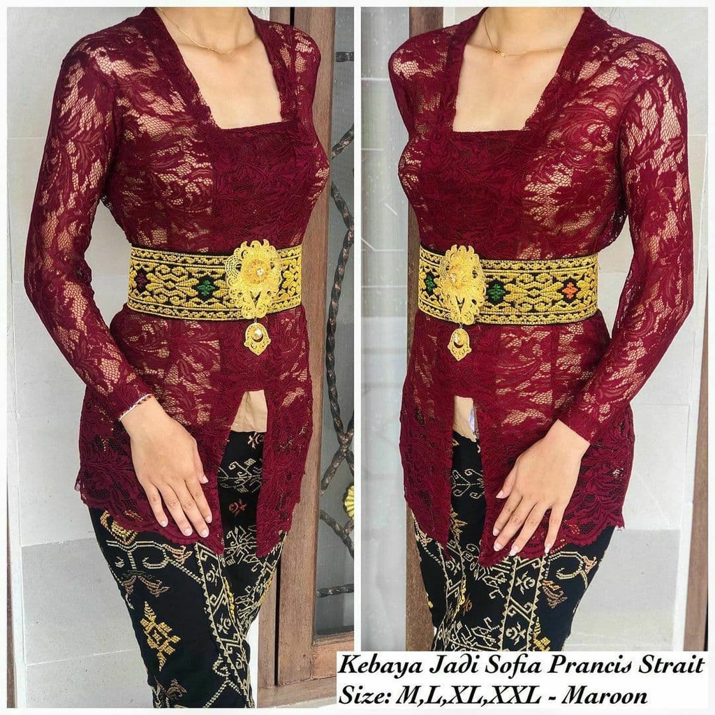 Jual Kebaya Saja Atasan Kebaya Bali Jadi Strait Sofia Bahan Brokat