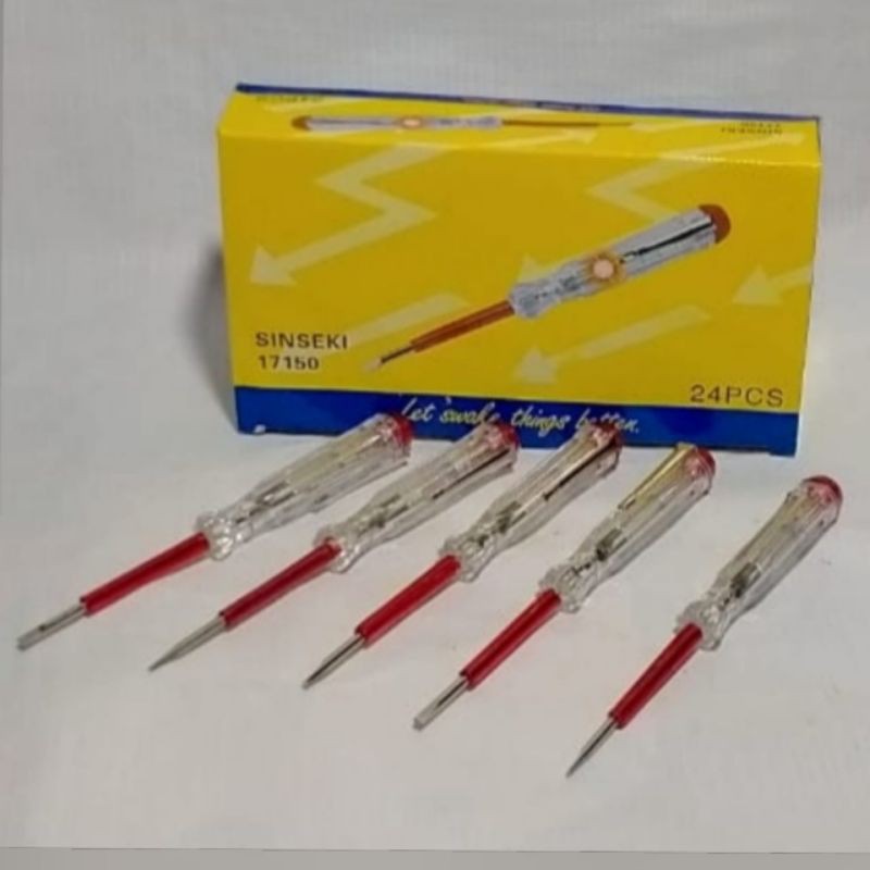 Jual Obeng Tespen Listrik TesTpen Mini Tes Pen Merah Tespan GANTUNG