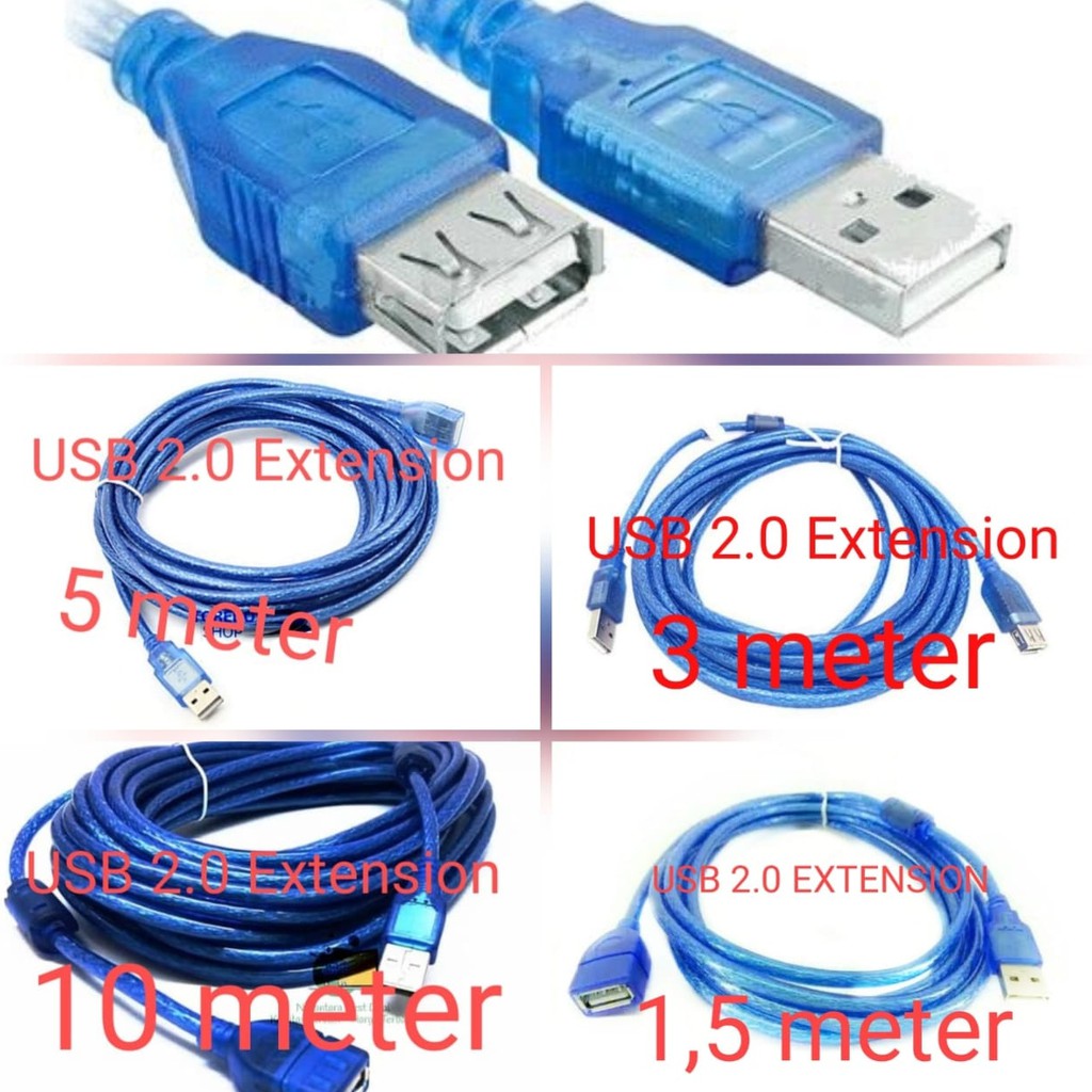 Jual Usb Extension Cable Kabel Perpanjangan Usb M M M M