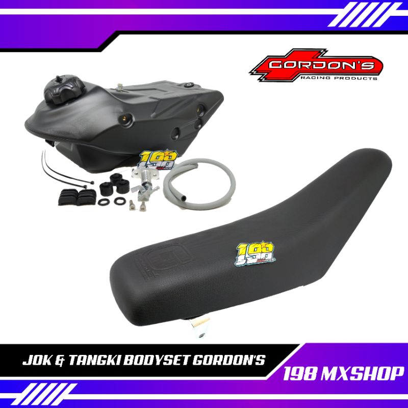 Jual PAKET TANGKI DAN JOK GORDON TENGKI BENSIN KLX BODI GORDONS