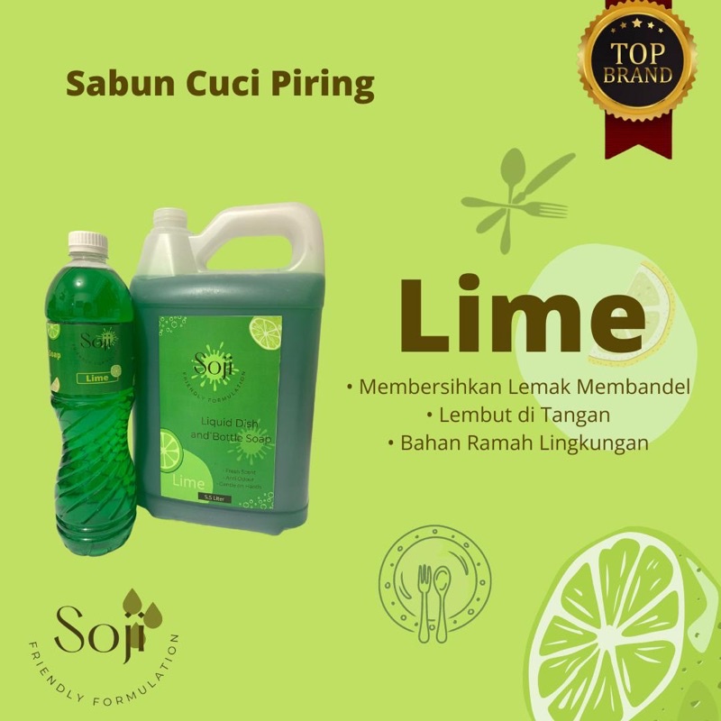 Jual Sabun Cuci Piring Dishwashing Liquid Soji L Lime Shopee