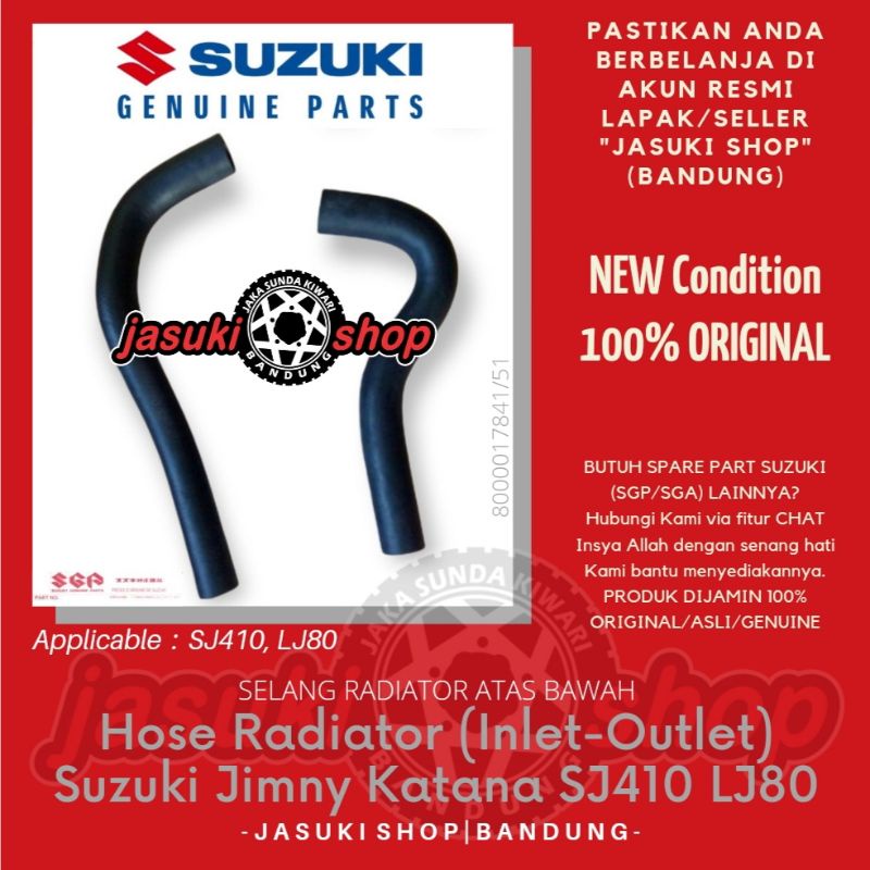 Jual Hose Selang Radiator Inlet Outlet Atas Bawah Suzuki Jimny Katana