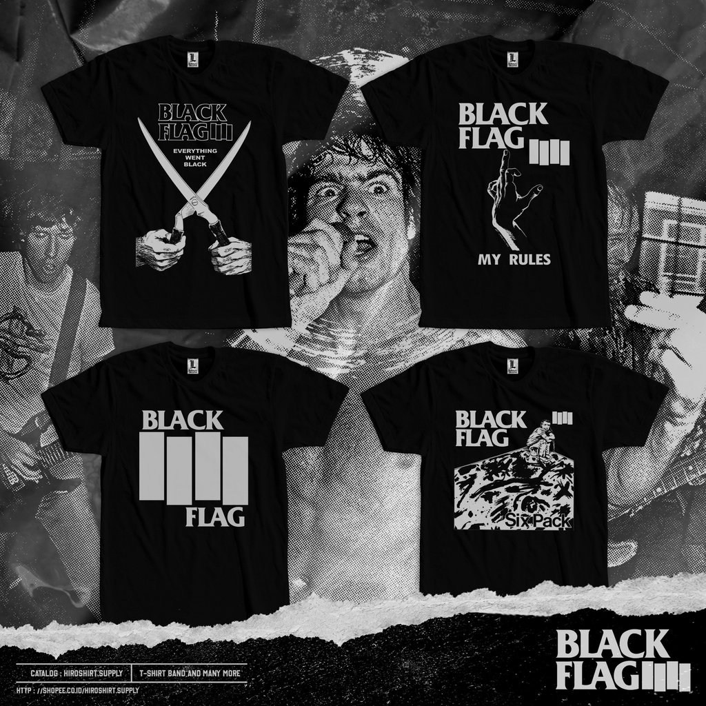 Jual KAOS BAND BLACK FLAG KAOS BAND POST HARDCORE PUNK KAOS BAND ROCK KAOS MUSIK Shopee