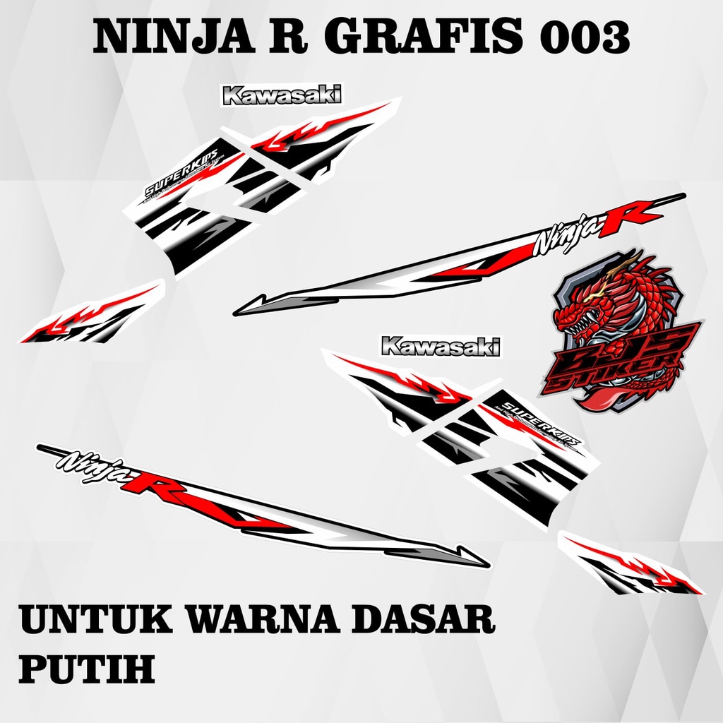 Jual COD Striping Sticker Stiker Polet Lis Ninja R Ninja Ss Grafis