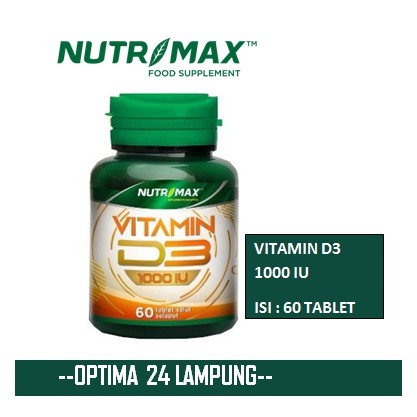 Jual Nutrimax Vitamin D3 1000 IU 60 Tablet Shopee Indonesia