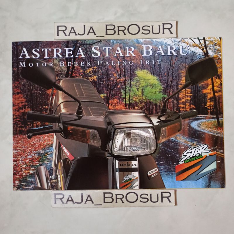 Jual Poster Brosur Katalog Leaflet Jadul Lawas Honda Astrea Star 1997