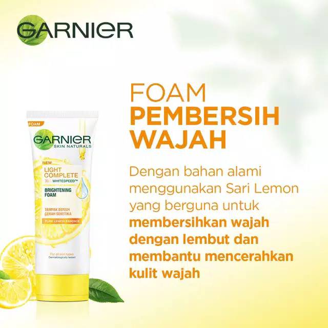 Jual Garnier Light Complete Facial Foam Shopee Indonesia