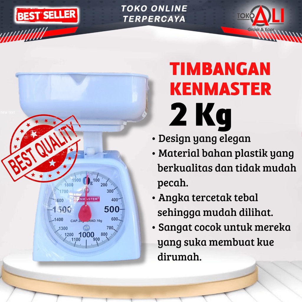 Jual TIMBANGAN KENMASTER GSF 4016 2kg Bisa Untuk Kue Serbaguna Dapur