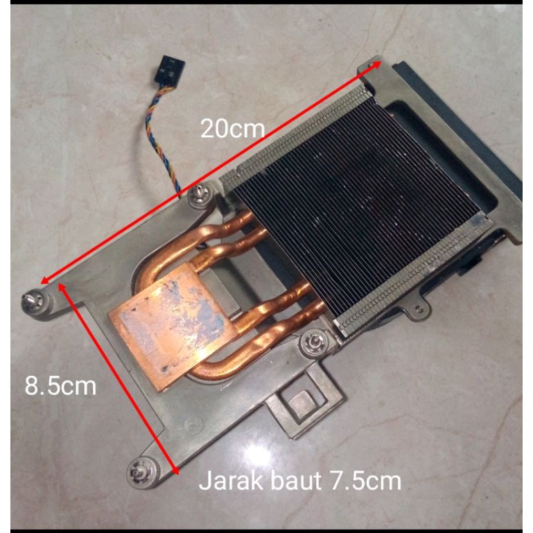 Jual HEATSINK ALUMUNIUM TEMBAGA PENDINGIN ELEKTRONIK LAMPU HPL PLUS FAN