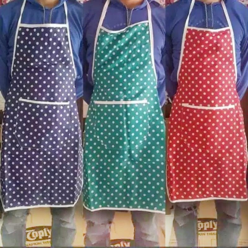 Jual Celemek Masak Apron Waterproof Kain Dapur Motif Karakter Celemek