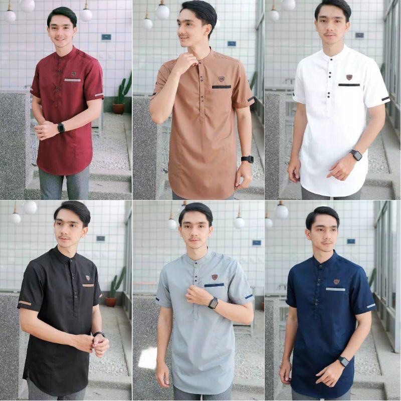 Jual Baju Koko Muslim Pria Dewasa Kurta Kobata Bordir Jasuke Lengan