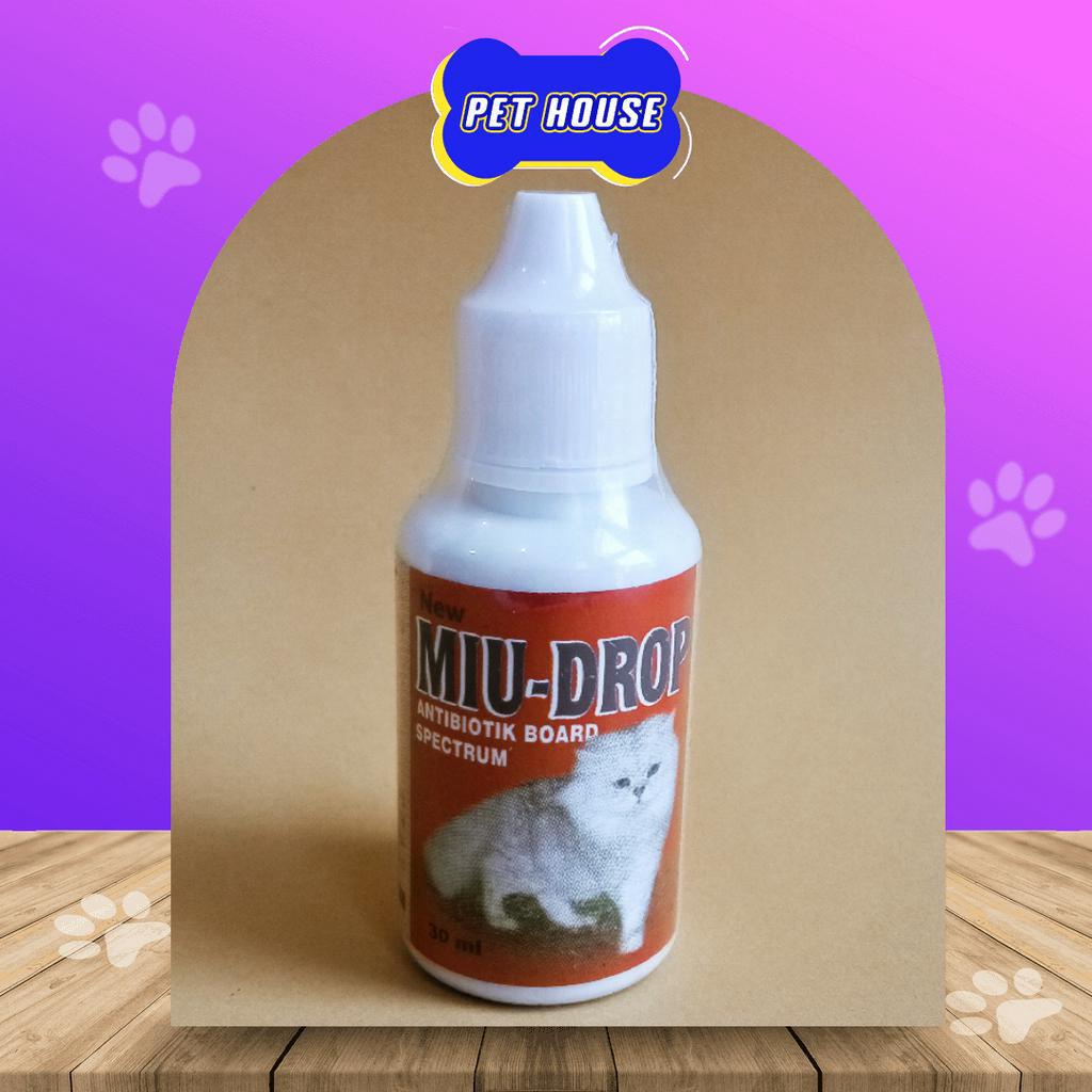 Jual MIU DROP 30ML OBAT ANTIBIOTIK BATUK PILEK DEMAM RADANG KUCING