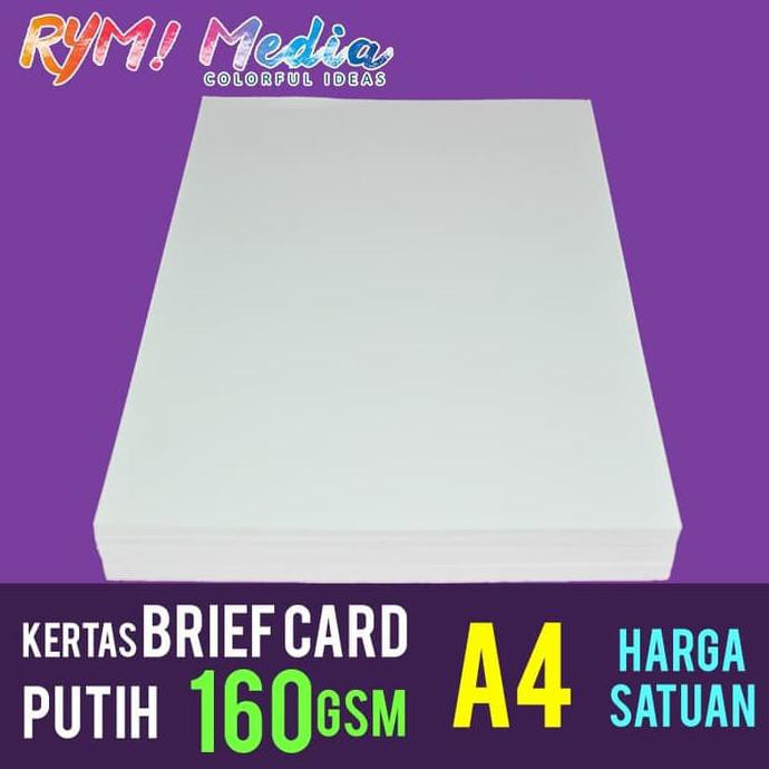 Jual Kertas Brief Card BC Manila Putih 160gsm A4 Shopee Indonesia