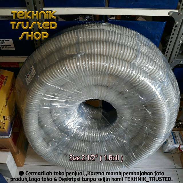 Jual Selang Spiral Hisap Serbuk Udara 2 1 2 X 50m 1 Roll Dust Suction