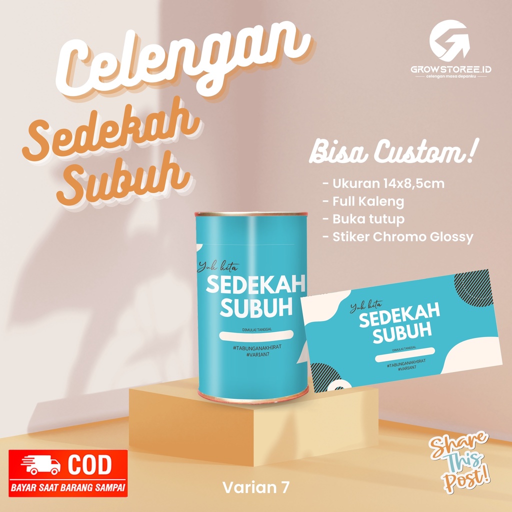 Jual Celengan Sedekah Subuh Celengan Target Viral Tiktok Murah