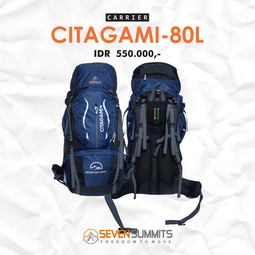 Jual Tas Carrier Tas Gunung Seven Summits Citagami Lt Tas Gunung