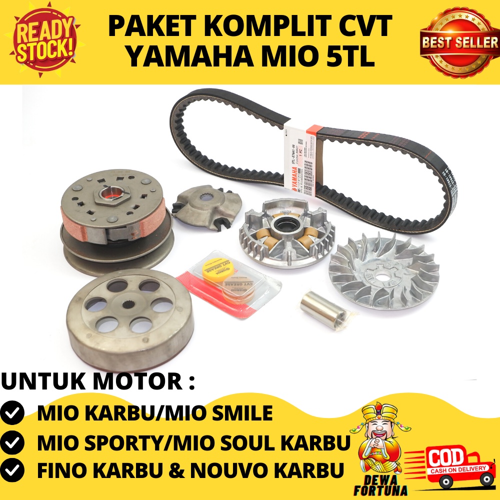 Jual Paket Komplit Cvt Yamaha Mio Lama Tl Paketan Vanbelt Komplit