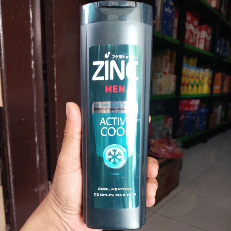 Jual Shampoo Zinc Hair Fall Anti Rontok Zinc Men Active Cool Anti