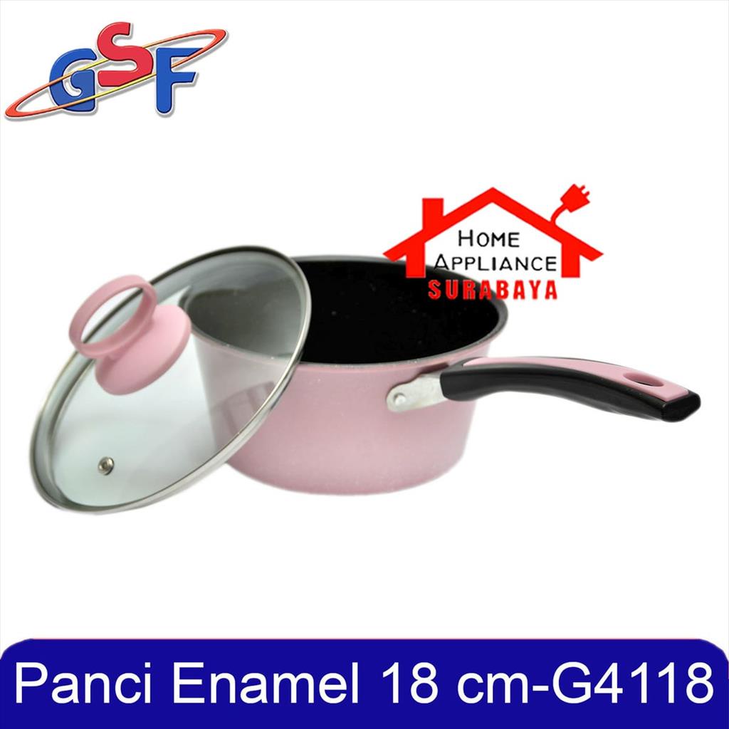 Jual Panci Mie Saus Susu 18CM Warna Sauce Milk Pan Enamel 18 CM Anti